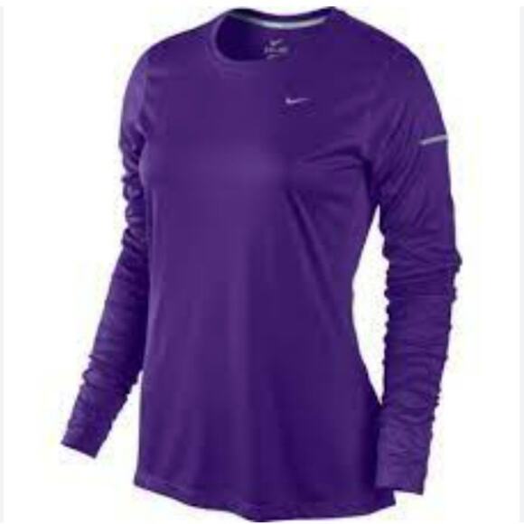 Nike Running Miler Long Sleeve Dri-Fit Shirt Size M - Picture 1 of 8